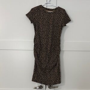 Old Navy Maternity Like New Leopard Print Dress